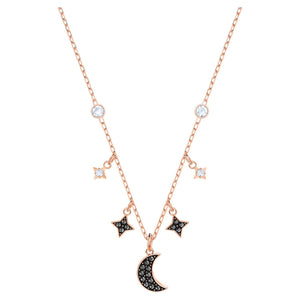 SWAROVSKI Symbolic Moon Necklace - Black #5429737