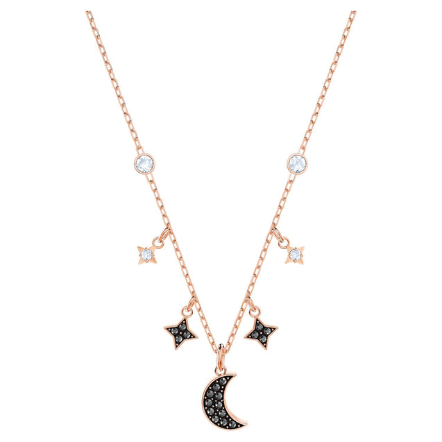 SWAROVSKI Symbolic Moon Necklace - Black #5429737