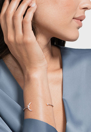 SWAROVSKI Penelope Cruz Moonsun Cuff - White & Rose-gold Tone Plated  #5486353