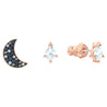 SWAROVSKI Symbolic Pierced Earrings set - Multi-colored & Rose-gold tone plated #5494353