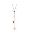 SWAROVSKI Symbolic Y Necklace - Multi-colored & Rose-gold tone plated #5494357