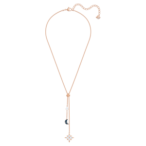 SWAROVSKI Symbolic Y Necklace - Multi-colored & Rose-gold tone plated #5494357