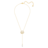 SWAROVSKI Symbolic Lotus Necklace - White & Gold-tone Plated #5521346