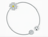 SWAROVSKI Remix Flower Strand White Bracelet - L Size #5535299