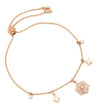 SWAROVSKI Magic Snowflake Bracelet - White & Rose Gold Tone Plated #5558186