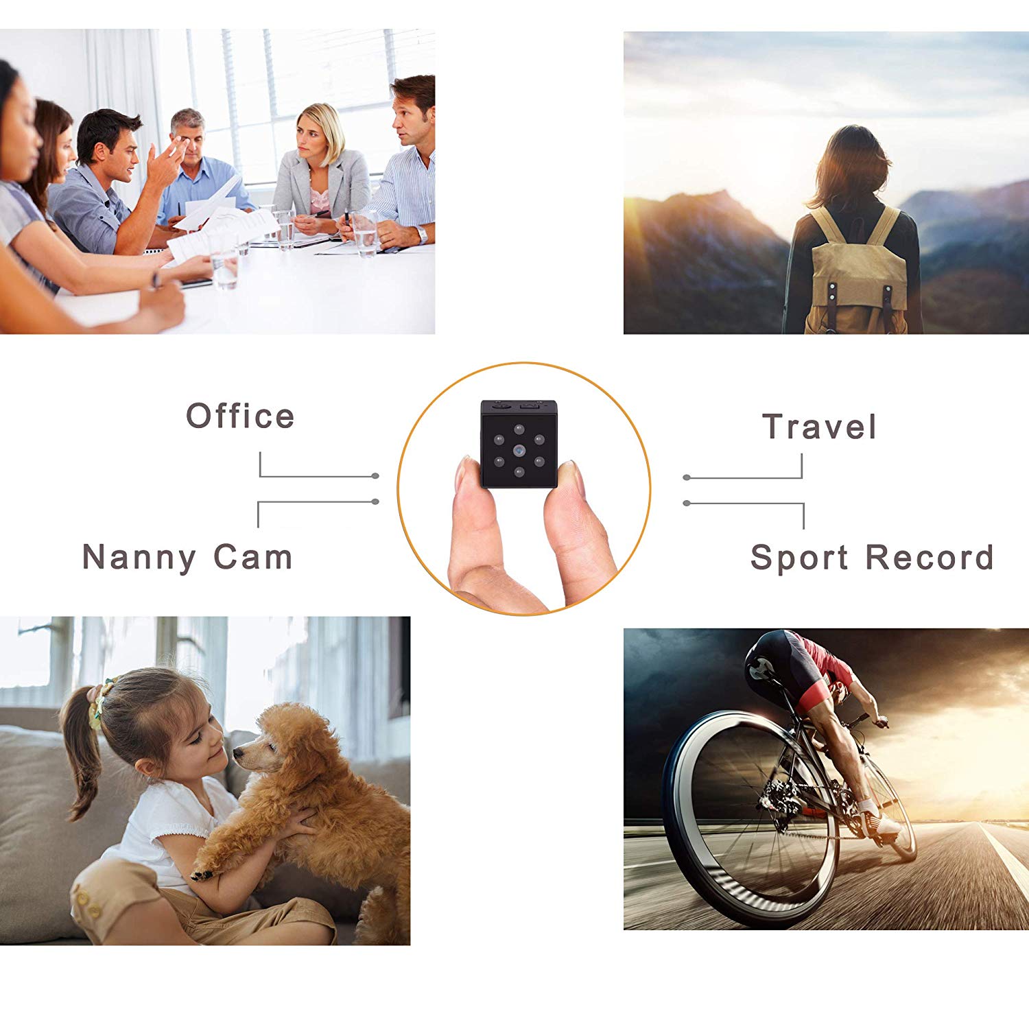 Nanny Baby Pet Car Home Security Camera Wireless Cloud System WiFi Mini Cam  Portable Video Recorder HD 1080P Motion Detection Night Vision Wide Angle 