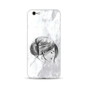 iPhone Case - Sketch of Chinese Woman - GadgetiCloud
