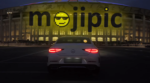 Mojipic first voice-controlled led car tailgate emojis and gifs display