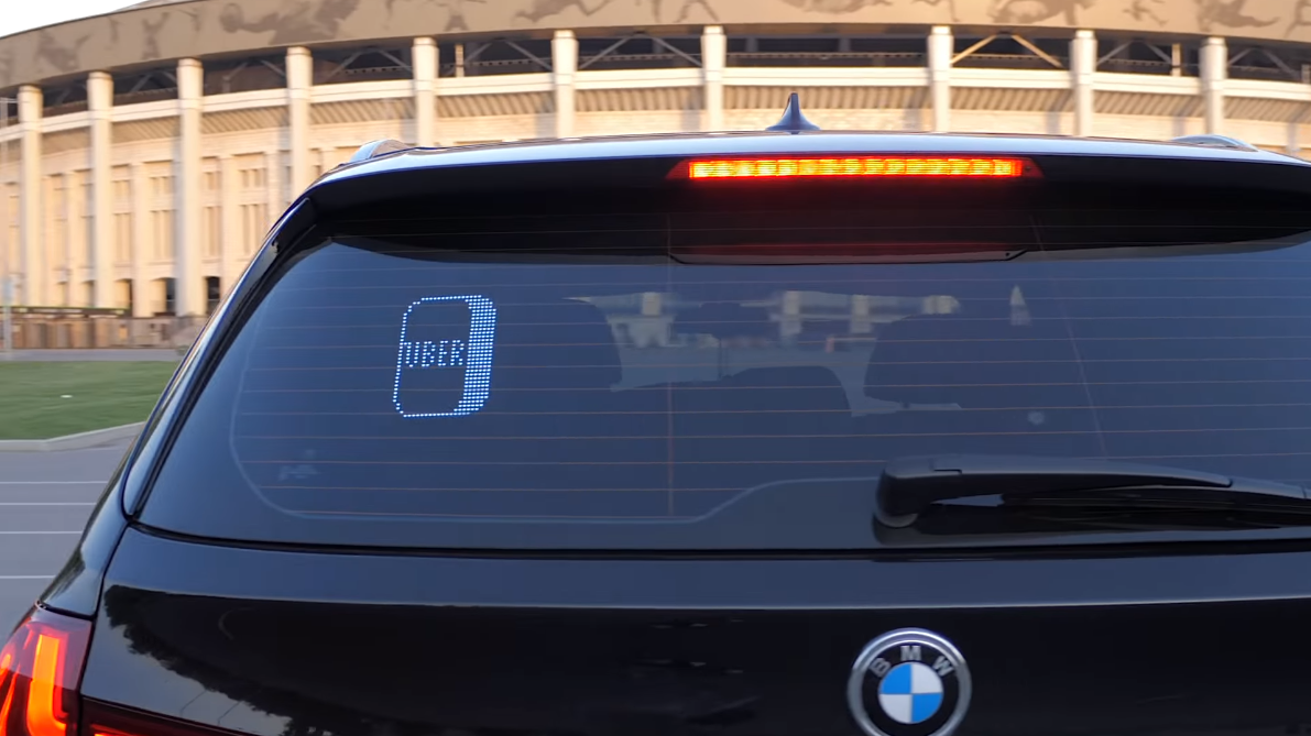 Mojipic led emojis display uber taxi driver iconic and eye catching item