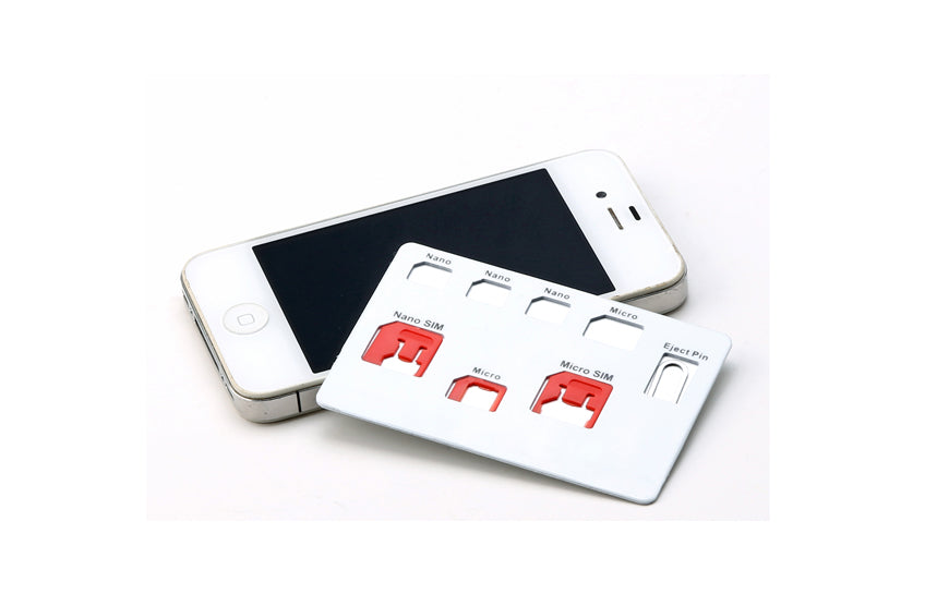 Sim Card Kit - Card Size (White) - GadgetiCloud