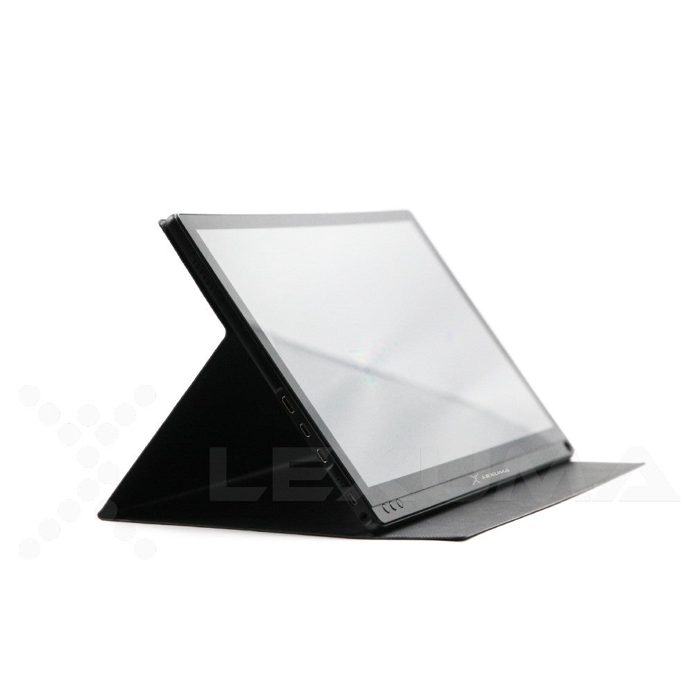 GadgetiCloud Lexuma XScreen Duo Portable Monitor with touch screen wireless connection Type-C HDMI connection 8000mAh built-in battery 15.6 inch 1920x1080 full HD IPS screen mobile phone connection VESA mounting holes left view