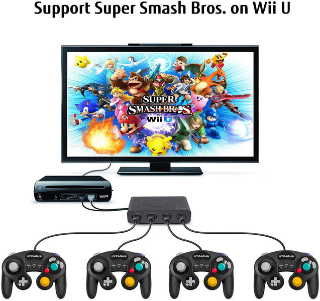 GameCube Controller Adapter for Wii U, Nintendo Switch and PC USB by Lexuma - GadgetiCloud